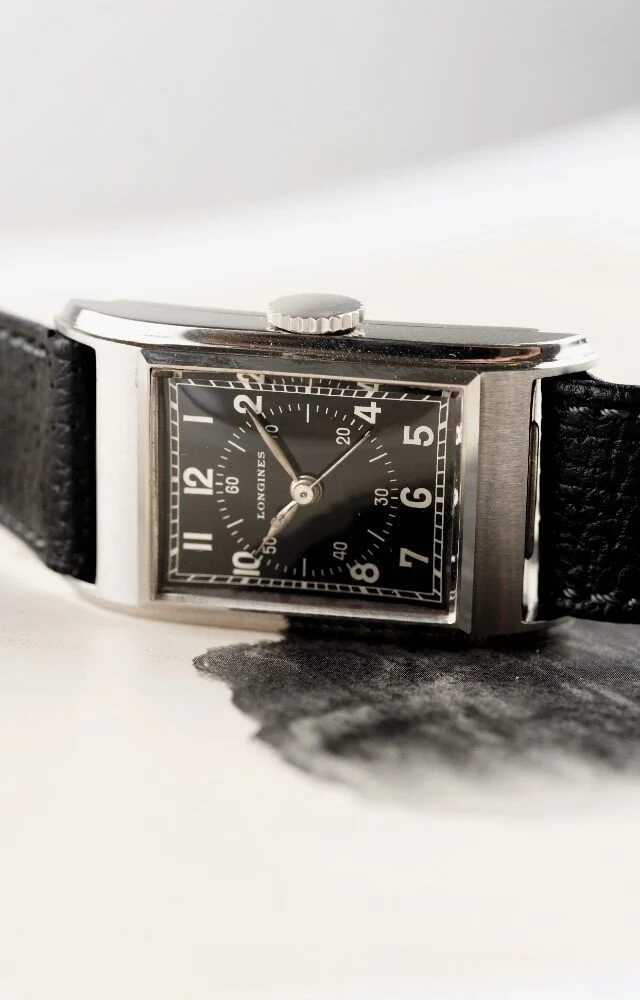 Longines Tank - Scientific Silver Gilt Dial