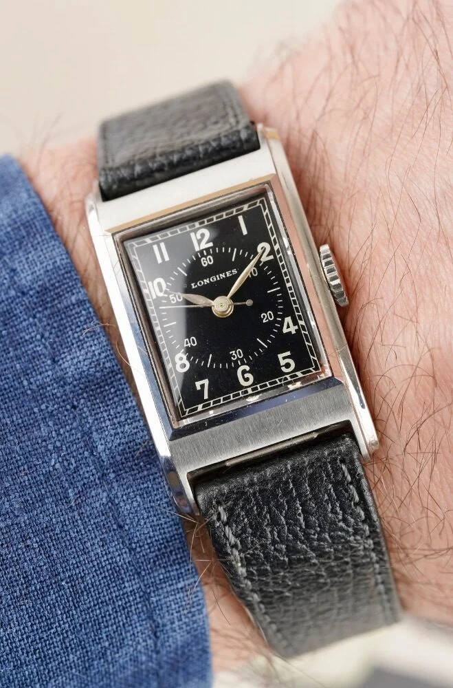 Longines Tank - Scientific Silver Gilt Dial