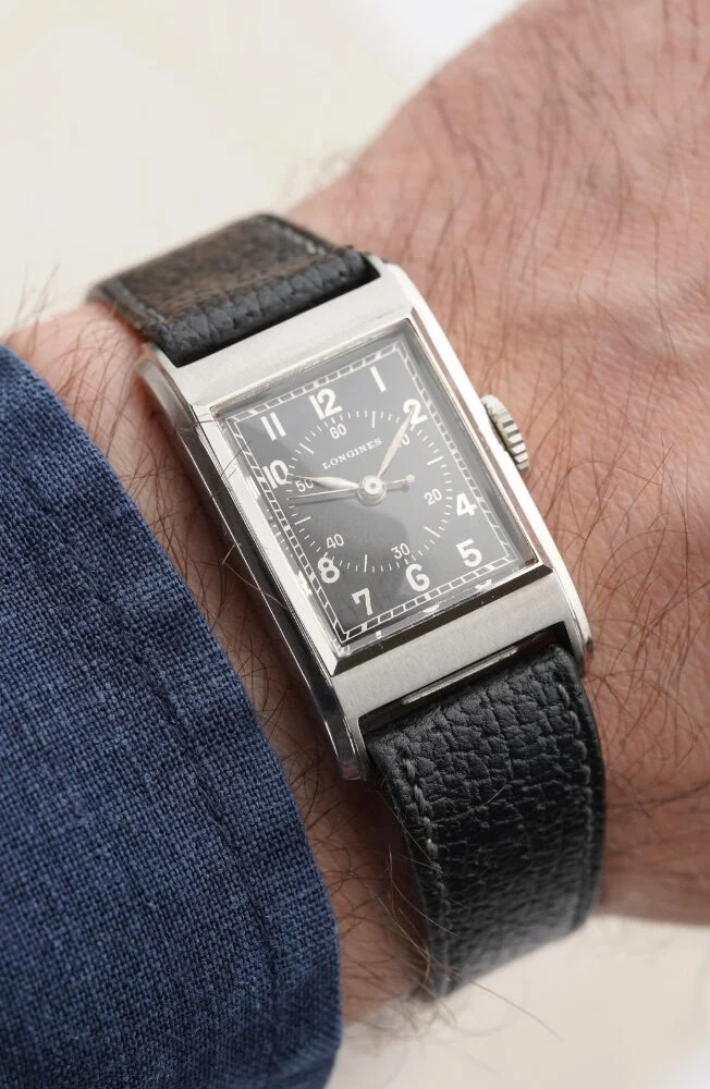 Longines Tank - Scientific Silver Gilt Dial