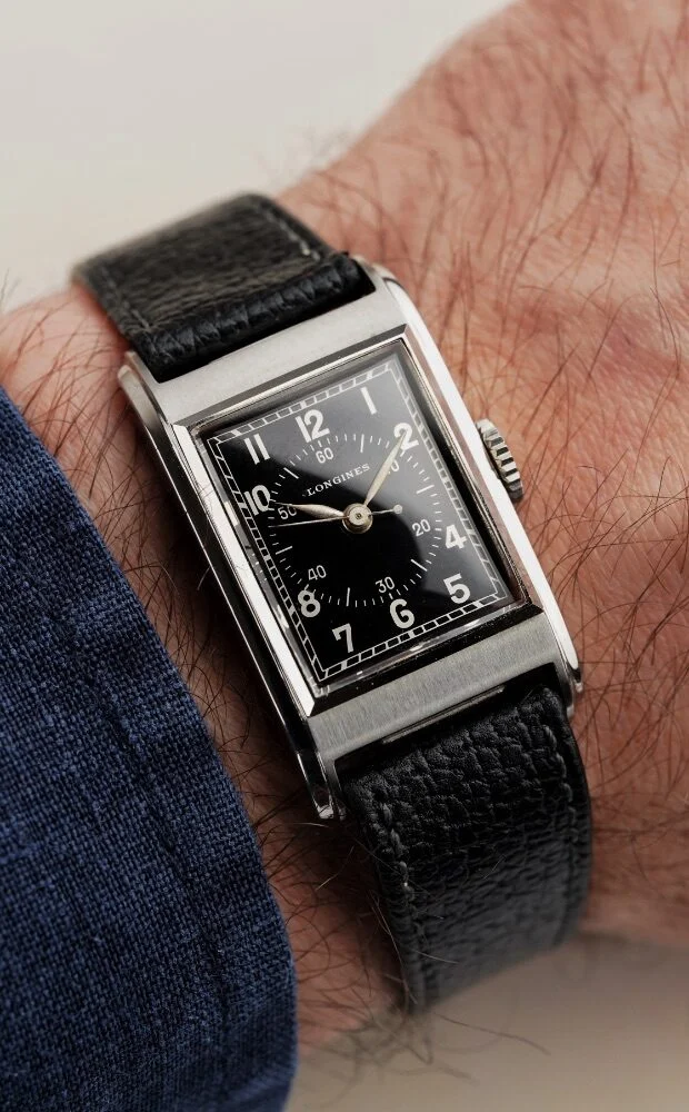 Longines Tank - Scientific Silver Gilt Dial